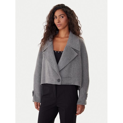 ViCOLO Kurtka przejściowa TF0026 Szary Regular Fit ze sklepu MODIVO w kategorii Kurtki damskie - zdjęcie 186029540