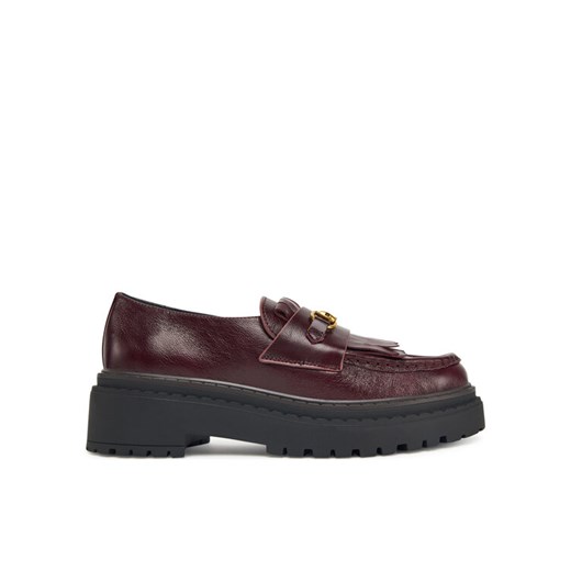 Nokwol Loafersy Perry Bordowy ze sklepu MODIVO w kategorii Lordsy damskie - zdjęcie 186029560