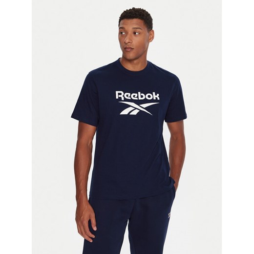 Reebok T-Shirt RK25141CCM Granatowy Regular Fit ze sklepu MODIVO w kategorii T-shirty męskie - zdjęcie 186029600