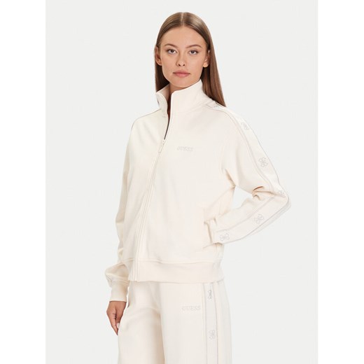 Guess Bluza V5BQ15 KCX22 Beżowy Regular Fit ze sklepu MODIVO w kategorii Bluzy damskie - zdjęcie 186029602