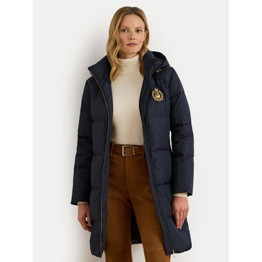 LAUREN RALPH LAUREN Płaszcz zimowy 297P04126003 Granatowy Straight Fit ze sklepu MODIVO w kategorii Płaszcze damskie - zdjęcie 186029603