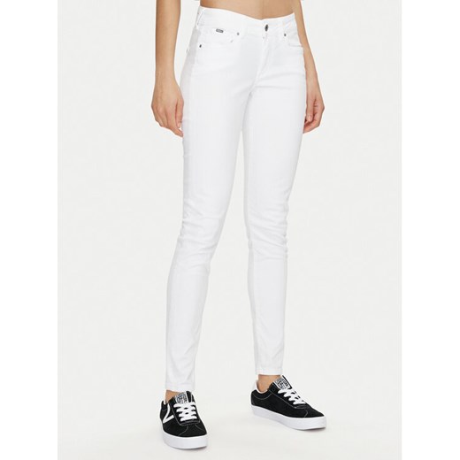 Pepe Jeans Jeansy PL211705U91 Biały Skinny Fit ze sklepu MODIVO w kategorii Jeansy damskie - zdjęcie 186029624