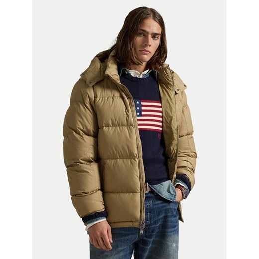 Polo Ralph Lauren Kurtka puchowa 710968278010 Khaki Regular Fit ze sklepu MODIVO w kategorii Kurtki męskie - zdjęcie 186029671