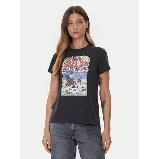 Levi's® T-Shirt The Perfect 17369-3309 Czarny Standard Fit ze sklepu MODIVO w kategorii Bluzki damskie - zdjęcie 186029733