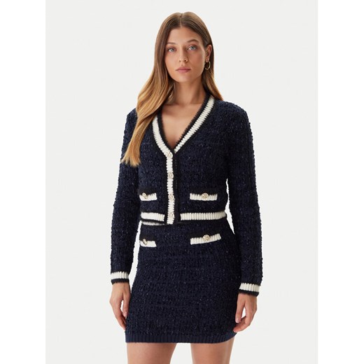 Guess Kardigan W5BR0E Z4090 Granatowy Slim Fit ze sklepu MODIVO w kategorii Swetry damskie - zdjęcie 186029774