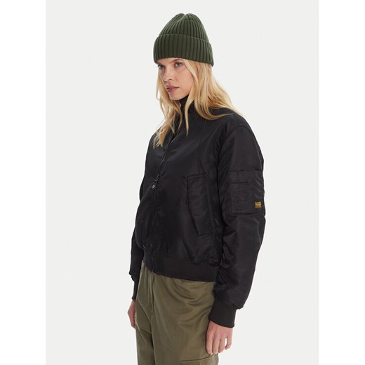 G-Star Raw Kurtka bomber D26973 C143 Czarny Loose Fit ze sklepu MODIVO w kategorii Kurtki damskie - zdjęcie 186029853