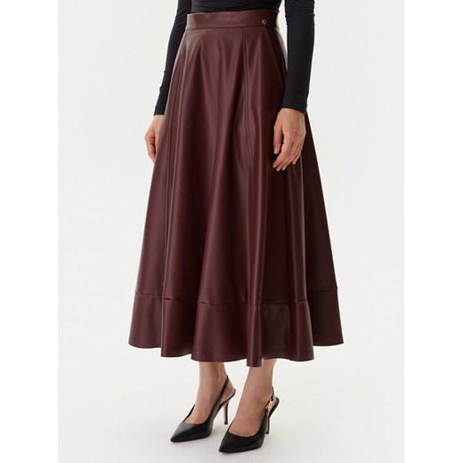 Guess Spódnica z imitacji skóry W5BD71 K8S30 Brązowy Regular Fit ze sklepu MODIVO w kategorii Spódnice - zdjęcie 186029924