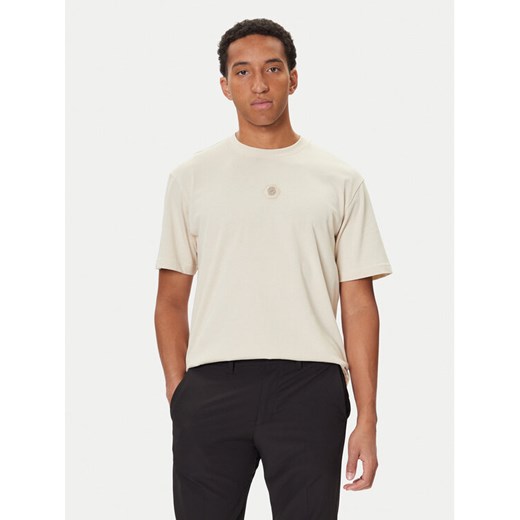BOSS T-Shirt Future 50544316 Écru Oversize ze sklepu MODIVO w kategorii T-shirty męskie - zdjęcie 186029953