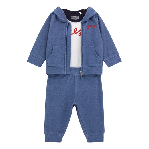 Guess Komplet dresowy P5YG07 KCZ10 Niebieski Regular Fit ze sklepu MODIVO w kategorii Komplety niemowlęce - zdjęcie 186030021