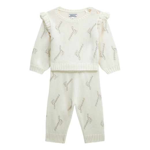 Guess Komplet dziecięcy A5BG12 Z0870 Écru Regular Fit ze sklepu MODIVO w kategorii Odzież dla niemowląt - zdjęcie 186030063