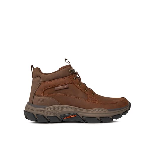 Skechers Trzewiki Respected Boswell 204454/CDB Brązowy ze sklepu MODIVO w kategorii Buty zimowe męskie - zdjęcie 186030083