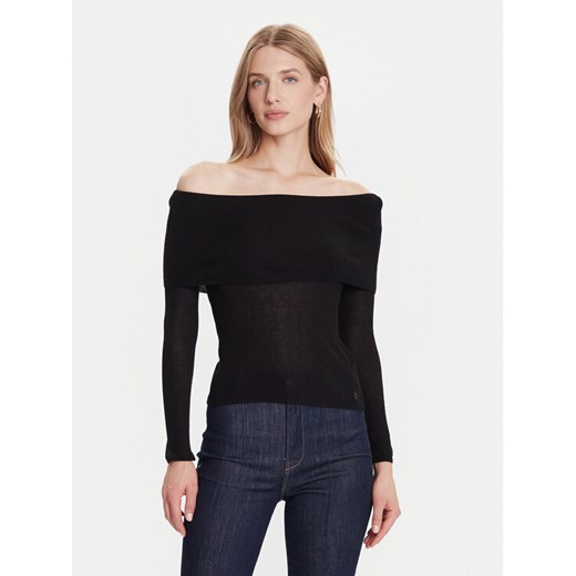 Guess Sweter W5BR48 Z0612 Czarny Slim Fit ze sklepu MODIVO w kategorii Swetry damskie - zdjęcie 186030090