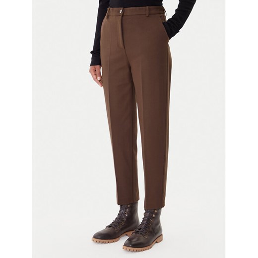 ViCOLO Spodnie materiałowe TF0229 Brązowy Regular Fit ze sklepu MODIVO w kategorii Spodnie damskie - zdjęcie 186030103