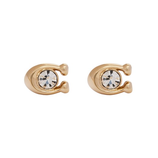 Coach Kolczyki Signature Stone Stud Earrings 37440614GLD110 Złoty ze sklepu MODIVO w kategorii Kolczyki - zdjęcie 186030133