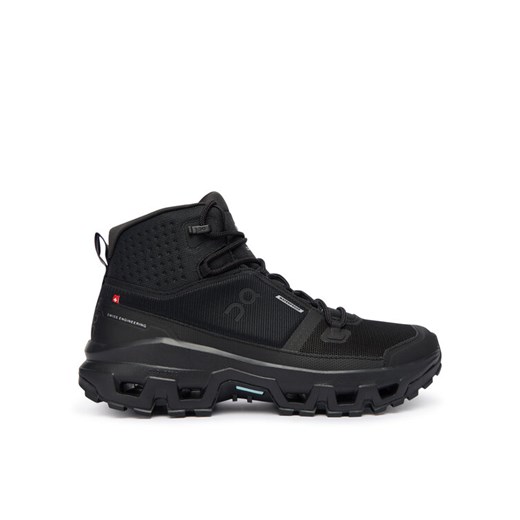 On Trekkingi Cloudrock Mid Waterproof 3MF10161043 Czarny ze sklepu MODIVO w kategorii Buty trekkingowe męskie - zdjęcie 186030141