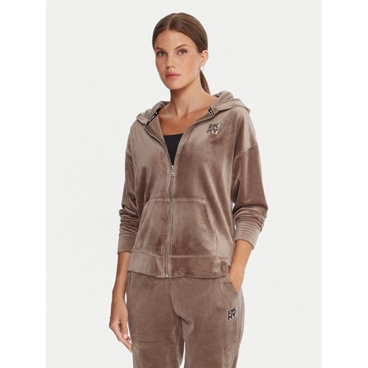 DKNY Sport Bluza DP5J9642 Beżowy Regular Fit ze sklepu MODIVO w kategorii Bluzy damskie - zdjęcie 186030243