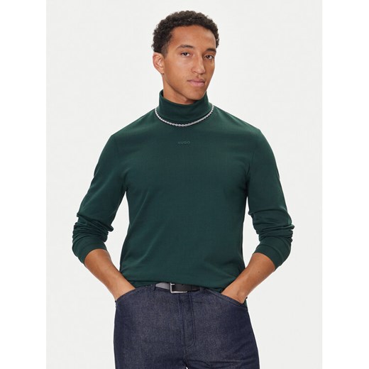 HUGO Golf Daporollo 50547372 Zielony Regular Fit ze sklepu MODIVO w kategorii Swetry męskie - zdjęcie 186030320