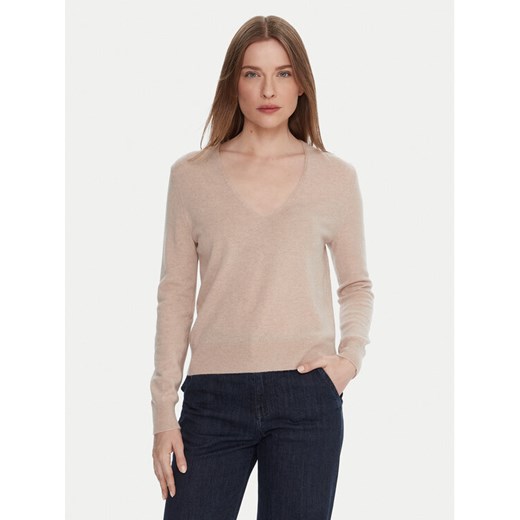 United Colors Of Benetton Sweter 1002D401Y Beżowy Regular Fit ze sklepu MODIVO w kategorii Swetry damskie - zdjęcie 186030342