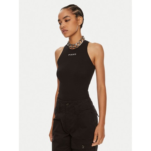 Pinko Top Distinto 100822 A22X Czarny Regular Fit ze sklepu MODIVO w kategorii Bluzki damskie - zdjęcie 186030380