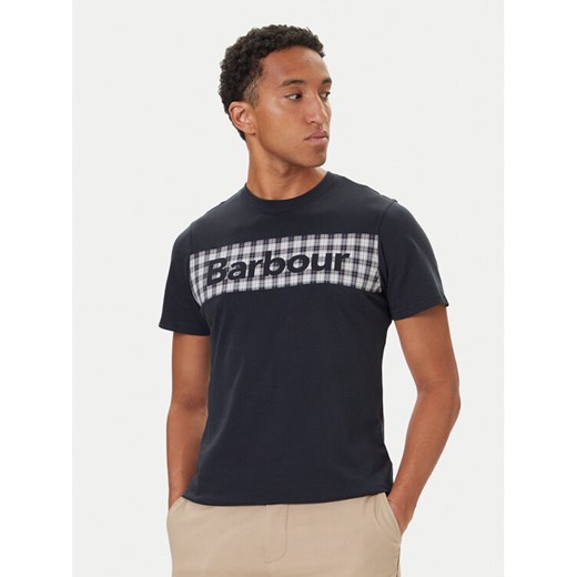 Barbour T-Shirt MTS1496NY91 Granatowy Regular Fit ze sklepu MODIVO w kategorii T-shirty męskie - zdjęcie 186030403
