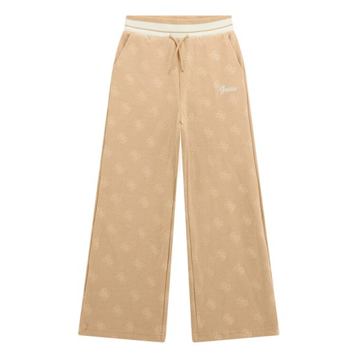 Guess Spodnie dresowe J5BQ17 K1902 Beżowy Wide Leg ze sklepu MODIVO w kategorii Spodnie dziewczęce - zdjęcie 186030413