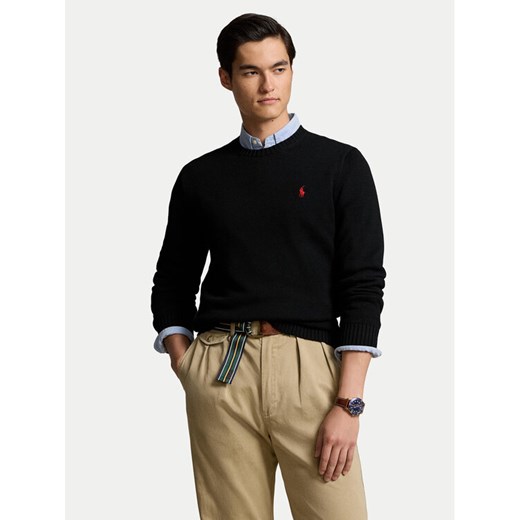 Polo Ralph Lauren Sweter 710810846020 Czarny Regular Fit ze sklepu MODIVO w kategorii Swetry męskie - zdjęcie 186030431