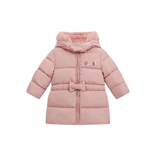 Guess Kurtka zimowa A5BL02 WB240 Różowy Regular Fit ze sklepu MODIVO w kategorii Kombinezony i kurtki - zdjęcie 186030484
