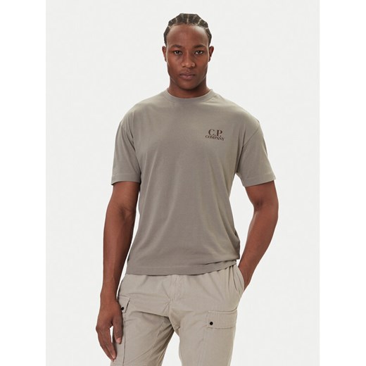 C.P. Company T-Shirt 19CMTS103A005100W Khaki Regular Fit ze sklepu MODIVO w kategorii T-shirty męskie - zdjęcie 186030490
