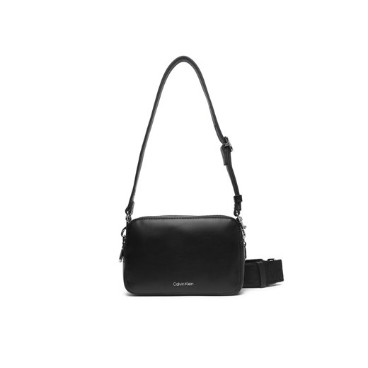 Calvin Klein Torebka Webbing Double Strap Camera Bag LV04F3165G Czarny ze sklepu MODIVO w kategorii Listonoszki - zdjęcie 186030561
