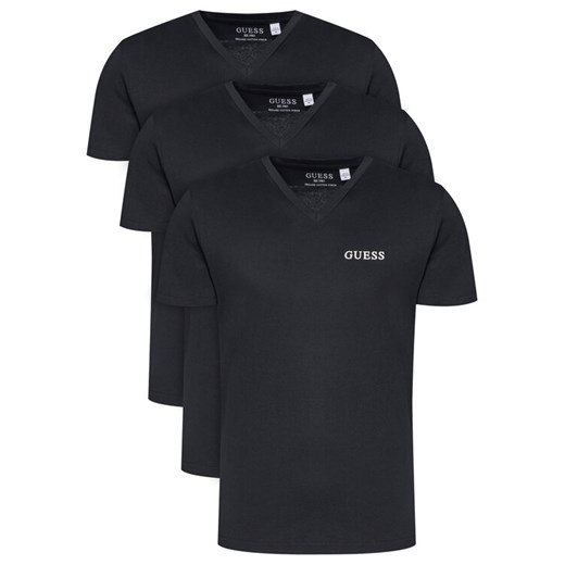 Guess Komplet 3 t-shirtów U5BG58 KCAM1 Czarny Regular Fit ze sklepu MODIVO w kategorii T-shirty męskie - zdjęcie 186030581