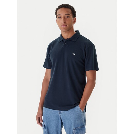 Quiksilver Polo Pique EQYKT04392 Granatowy Regular Fit ze sklepu MODIVO w kategorii T-shirty męskie - zdjęcie 186030674