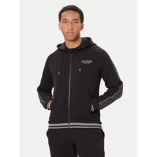 Guess Bluza Z5BQ12 KB3P2 Czarny Regular Fit ze sklepu MODIVO w kategorii Bluzy męskie - zdjęcie 186030771