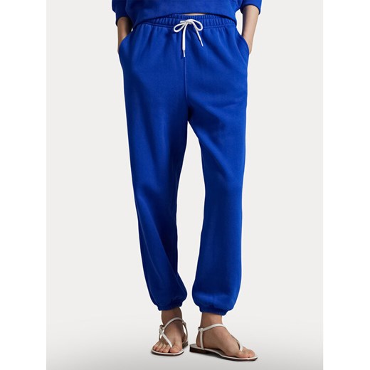 Polo Ralph Lauren Spodnie dresowe 211971700006 Niebieski Tapered Fit ze sklepu MODIVO w kategorii Spodnie damskie - zdjęcie 186030772