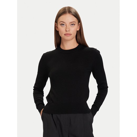 Calvin Klein Sweter LV044D370G Czarny Regular Fit ze sklepu MODIVO w kategorii Swetry damskie - zdjęcie 186030784