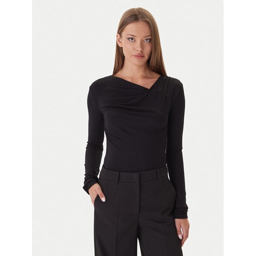 Patrizia Pepe Bluzka 2M4479/J337-K103 Czarny Regular Fit ze sklepu MODIVO w kategorii Bluzki damskie - zdjęcie 186030802
