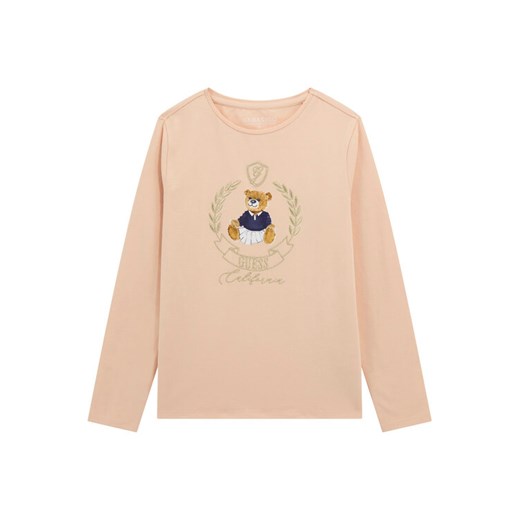 Guess Bluzka J5BI26 J1314 Różowy Regular Fit ze sklepu MODIVO w kategorii Bluzki dziewczęce - zdjęcie 186030911