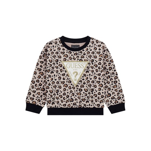 Guess Bluza K5BQ03 KAD74 Beżowy Relaxed Fit ze sklepu MODIVO w kategorii Bluzy dziewczęce - zdjęcie 186030912