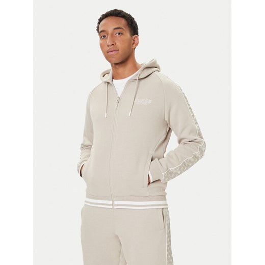Guess Bluza Z5BQ12 KB3P2 Beżowy Regular Fit ze sklepu MODIVO w kategorii Bluzy męskie - zdjęcie 186030960