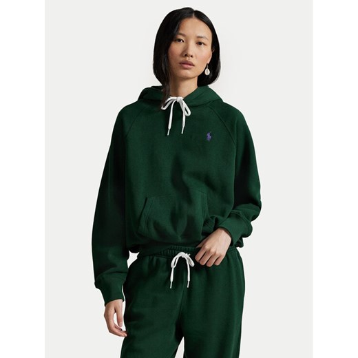 Polo Ralph Lauren Bluza 211971698005 Zielony Relaxed Fit ze sklepu MODIVO w kategorii Bluzy damskie - zdjęcie 186030980