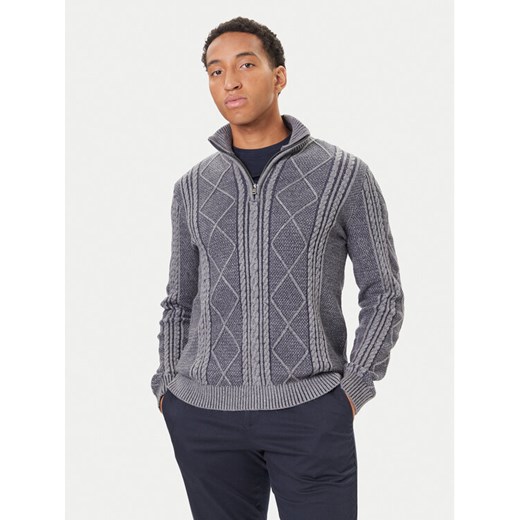 Guess Sweter M5BR44 Z2ZK2 Granatowy Regular Fit ze sklepu MODIVO w kategorii Swetry męskie - zdjęcie 186031040
