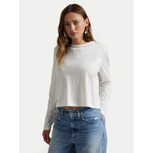 Polo Ralph Lauren Bluzka 211967103001 Biały Classic Fit ze sklepu MODIVO w kategorii Bluzki damskie - zdjęcie 186031053