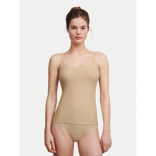 Chantelle Top Soft Stretch C10620 Beżowy Slim Fit ze sklepu MODIVO w kategorii Bluzki damskie - zdjęcie 186031101
