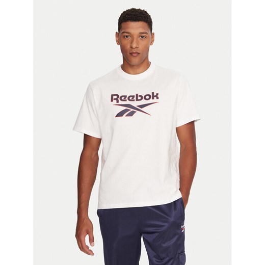 Reebok T-Shirt RK25157CCM Biały Regular Fit ze sklepu MODIVO w kategorii T-shirty męskie - zdjęcie 186031112