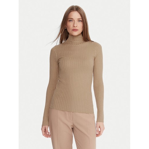 Liu Jo Sweter MF5389 MS46J Beżowy Slim Fit ze sklepu MODIVO w kategorii Swetry damskie - zdjęcie 186031113