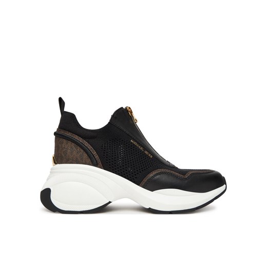MICHAEL Michael Kors Sneakersy Zuma Mixed-Media Trainer 43F5ZUFP1L Czarny ze sklepu MODIVO w kategorii Buty sportowe damskie - zdjęcie 186031174