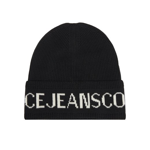 Versace Jeans Couture Czapka Big Beanie 79YAZK40 Czarny ze sklepu MODIVO w kategorii Czapki zimowe damskie - zdjęcie 186031222