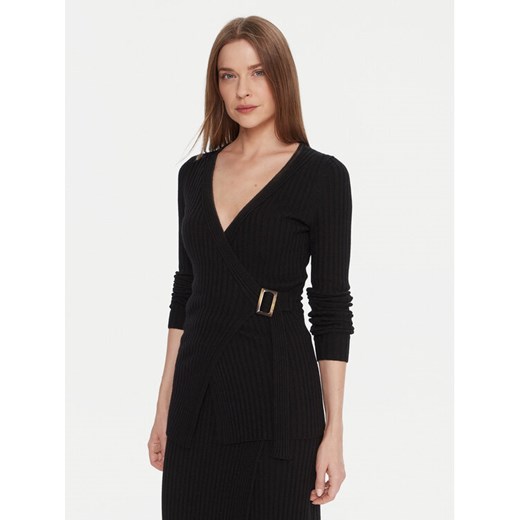 Kontatto Kardigan 3M0954C Czarny Slim Fit ze sklepu MODIVO w kategorii Swetry damskie - zdjęcie 186031262