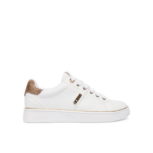 Guess Sneakersy FLFBTZ ELE12 Biały ze sklepu MODIVO w kategorii Buty sportowe damskie - zdjęcie 186031263