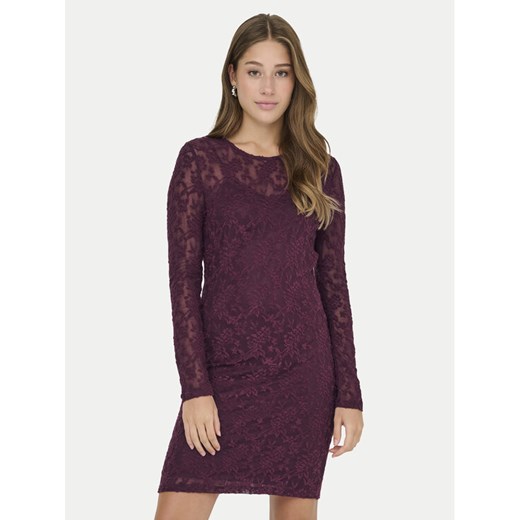 ONLY Sukienka koktajlowa Blaise 15356156 Fioletowy Slim Fit ze sklepu MODIVO w kategorii Sukienki - zdjęcie 186031341
