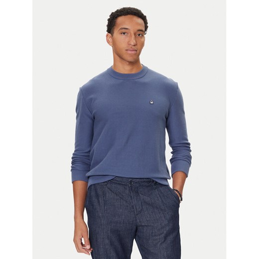United Colors Of Benetton Sweter 1V4KU10AF Granatowy Regular Fit ze sklepu MODIVO w kategorii Swetry męskie - zdjęcie 186031444